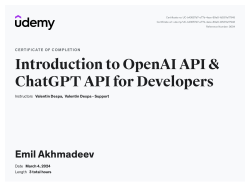 chatGPT API certificate
